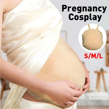 

Cross Dressing Bump Halloween Gift Makeup Cosplay Party Baby Comfortable Soft Fake Belly Pregnant Bag Actor Prop Tummy Home