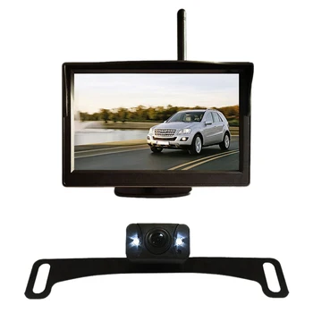 

5 Inch Car Wireless Monitor Display LCD HD Sn with Waterproof Night Vision Rear View Reverse Backup Camera WX5301D