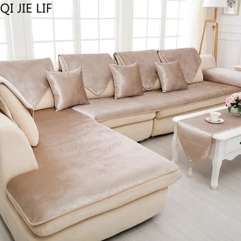 

Winter Plush sofa cushion Velvet fabric sofacover Four Seasons Universal Sofa cushion Non-slip sofa cover Customized sofa towel