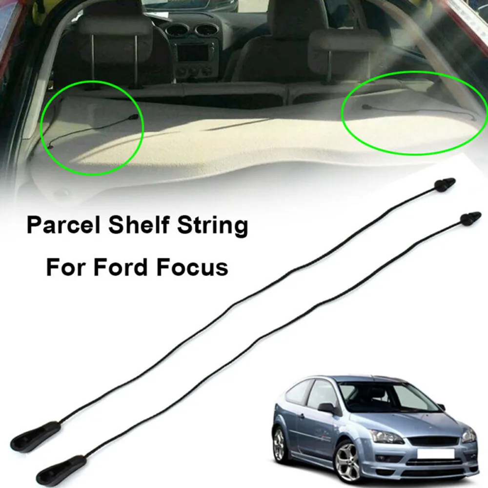 2set Boot Trunk Parcel Shelf Tray Strap String Clips For Focus MK2 MK2.5 Parcel Shelf Lift Cover Strap String Clip