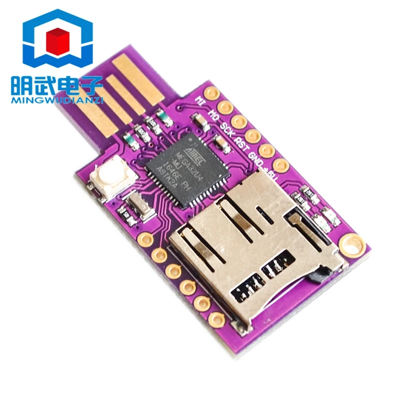 TF MicroSD Micro SD fente pour carte Badusb USB clavier virtuel ATMEGA32U4 Module pour Arduino Leonardo R3 mauvais Usb CJMCU