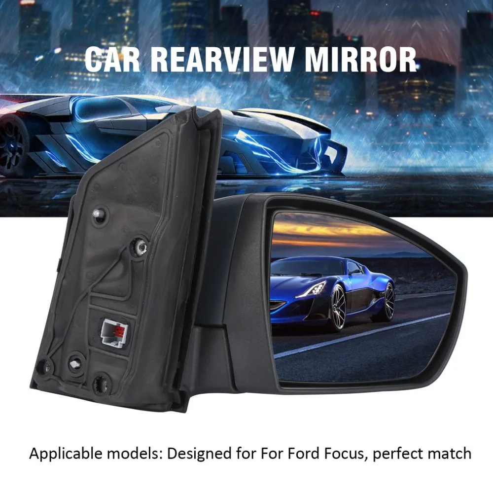 Для Ford Focus автомобильное левое водительское боковое грунтованное электрическое дверное крыло зеркало заднего вида Автомобильные аксессуары
