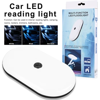 

Vehemo LED Read Magnetic Attraction Rechargeable Car Ceiling Light Auto Flashlight Indoor Reading Light Touch Locker Room