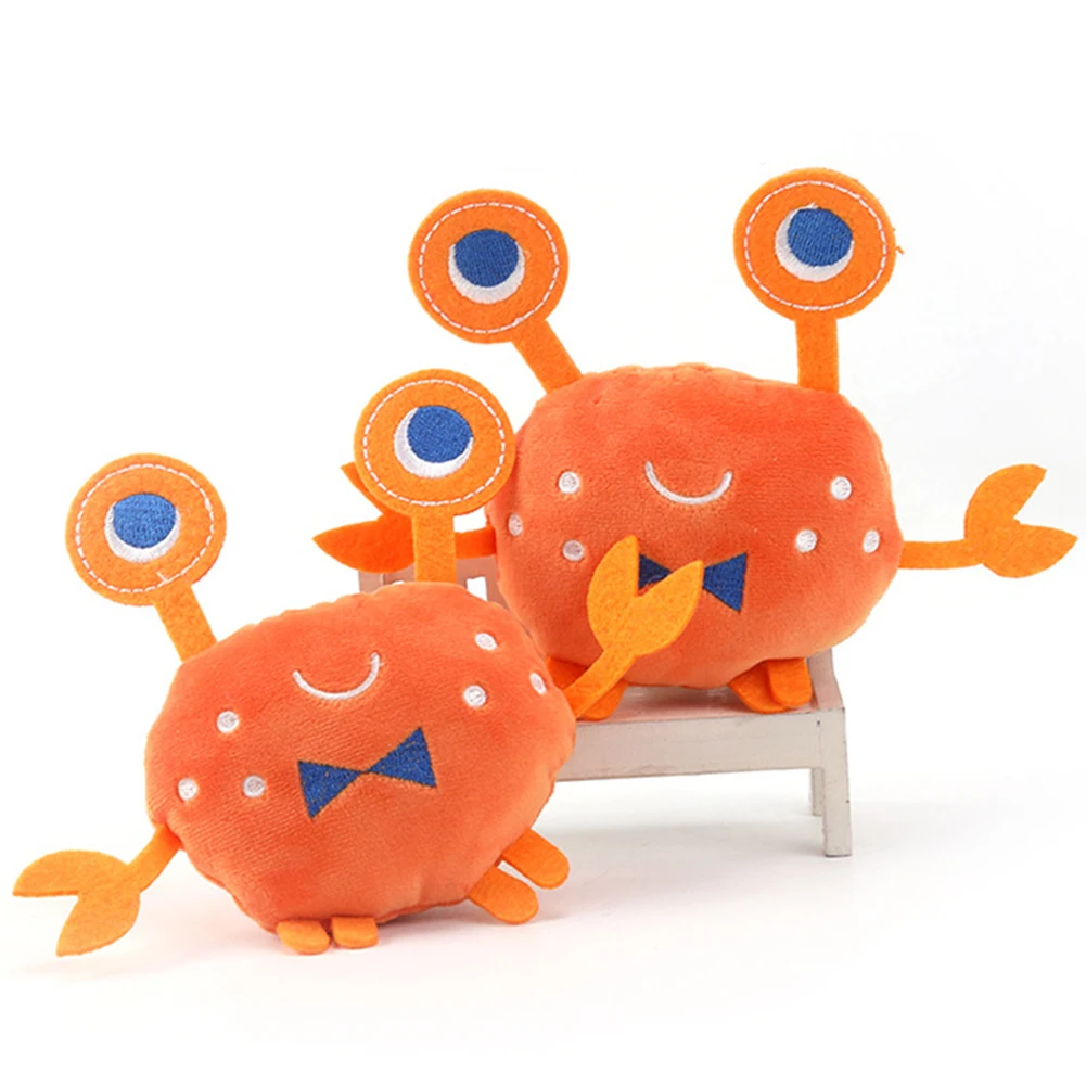 Plush Cartoon Crab Soft Dog Chew Squeaky Toy Pet Puppy Interactive Toys Toot Squirrel Squeak Toy Dog Cat Molar Training Toys
Plush Cartoon Crab Soft Dog Chew Squeaky Toy Pet Puppy Interactive Toys Toot Squirrel Squeak Toy Dog Cat Molar Training Toys
