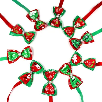 

Adjustable Lovely Cat Dog Collar Bow Tie Christmas Series Neck Strap Dog Grooming Household Xmas Pets Cat Puppy Supplies TXTB1