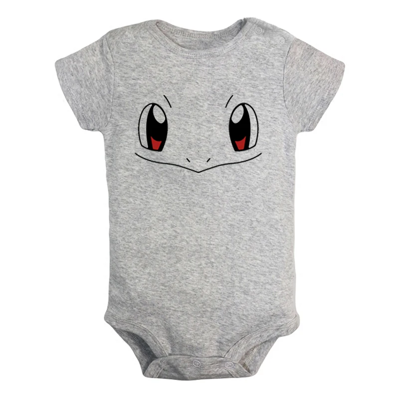 JcBaby097GD Милый костюм для новорожденных мальчиков и девочек с покемонами, чармандером, бульбазавром, сквиртлом, комбинезон с принтом, боди для младенцев, одежда с короткими рукавами - Цвет: JcBaby097GD