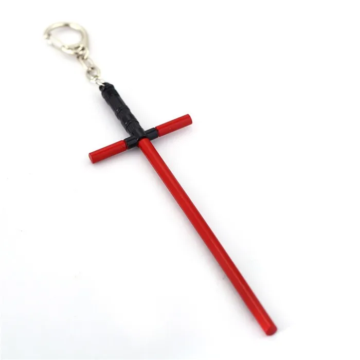 Звёздные войны световой меч брелок металлический подвесной брелок автомобильный держатель для ключей Косплей ювелирные изделия для женщин мужчин подарок - Цвет: cross