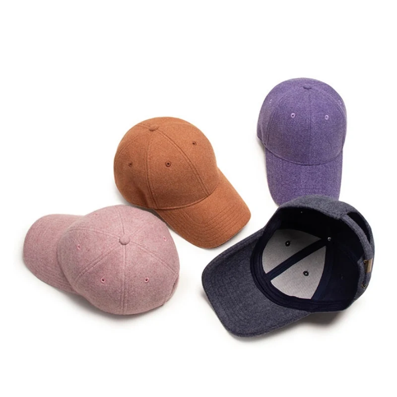 Новая модная Регулируемая шерстяная шапка для зимних видов спорта на открытом воздухе теплая Бейсболка для взрослых Кепка в стиле хип-хоп
