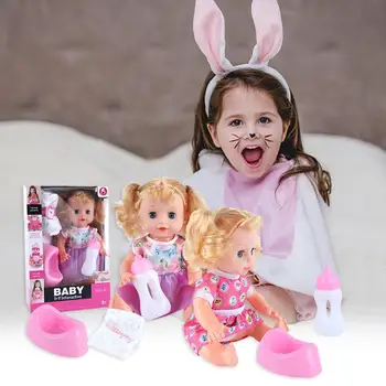 

Simulation Princess Doll Set Gift Set With Functions Of Speaking Drinking Blink Toys Children Play House Toy Educational Toys