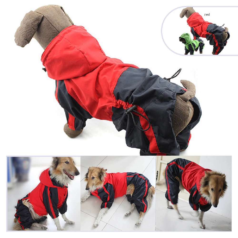 

Dog Clothes Waterproof Raincoats 4 Legs Raincoat for Small Medium Large Dogs FAS