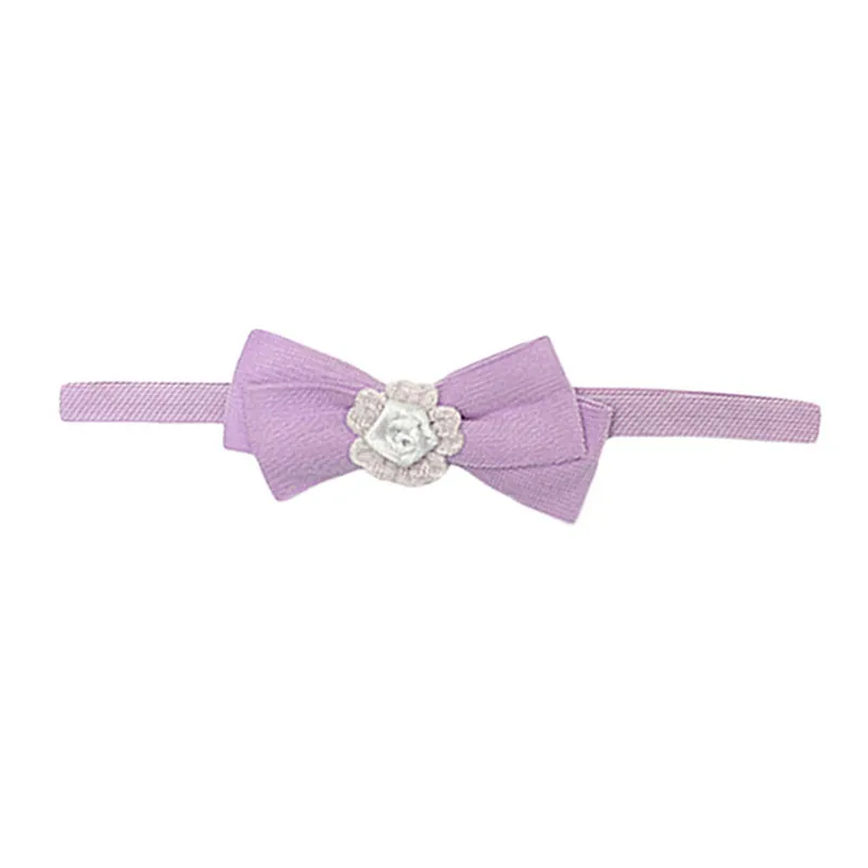 purple 10 шт./лот, Детская повязка на голову, повязка на голову с бантом для девочек, Вельветовая Эластичная головная повязка, повязка на голову для новорожденных, реквизит для фотосессии, аксессуары для волос - Цвет: purple