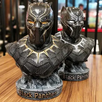 

36cm Avengers Endgame Super Hero Black Panther Bust Resin Action Figure Collectible Model Statue for Birthday Gift