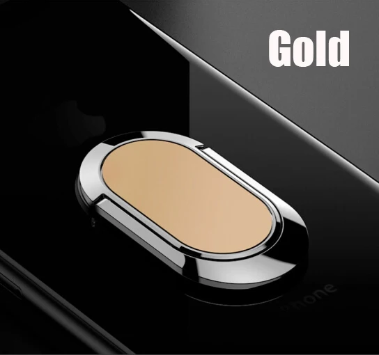 Ультра-тонкий палец кольцо держатель для samsung S9 360 градусов держатель подставка мобильный телефон палец подставка для IPhone X 8 7 6 планшет - Цвет: B-Gold