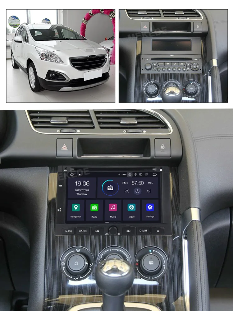Flash Deal MEKEDE PX5 4+64G  android 9.0 car dvd gps navigation player For Peugeot 3005 3008 5008 car radio Multimedia stereo 8 core 6