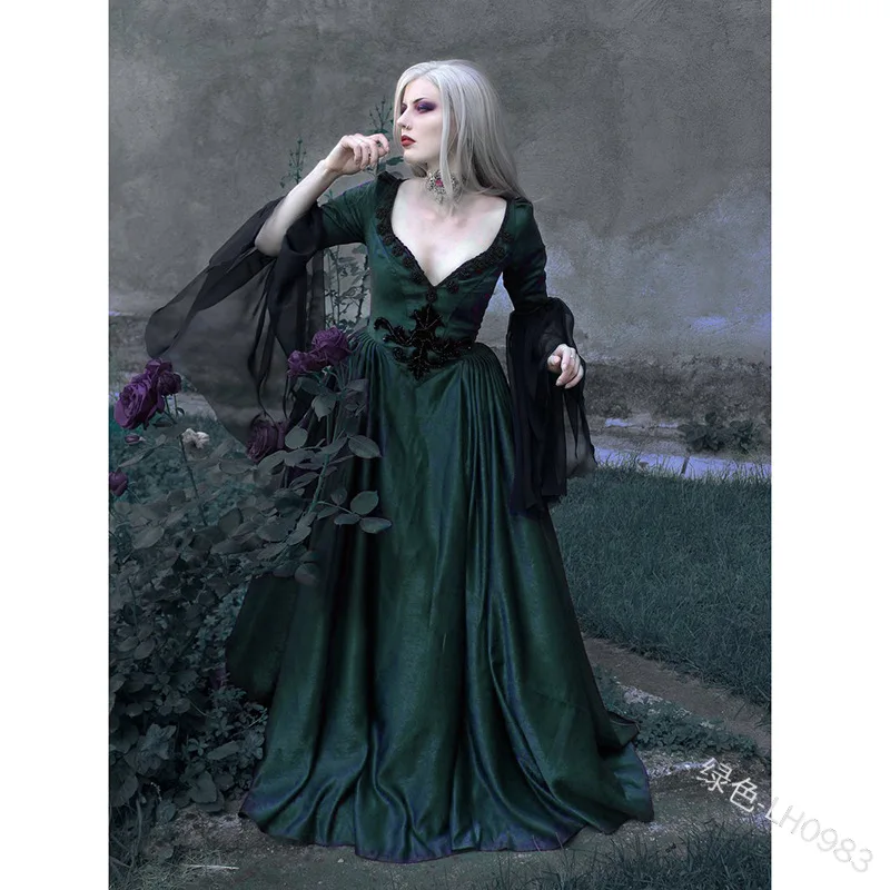 Women Vintage Medieval Dress 