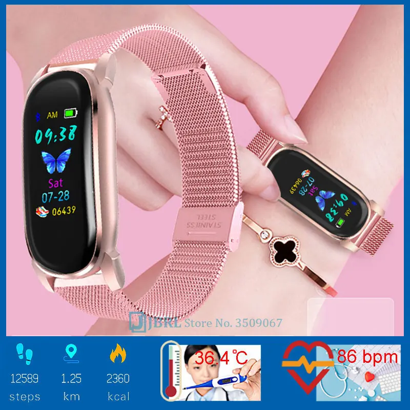 Temperature Smart Watch Men Women Smartwatch Electronics Smart Clock For Android IOS Watches Fitness Tracker Nice Smart-watch