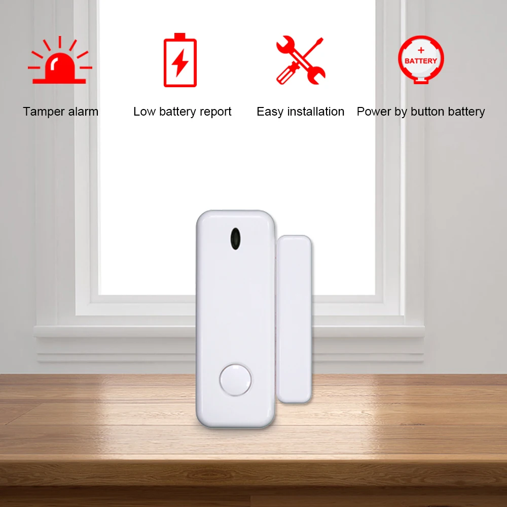Window Door Alarm Sensor 433mhz APP Remote Control For Android&IOS Wireless Door Lock Switch Security Alarm Host Accessories
