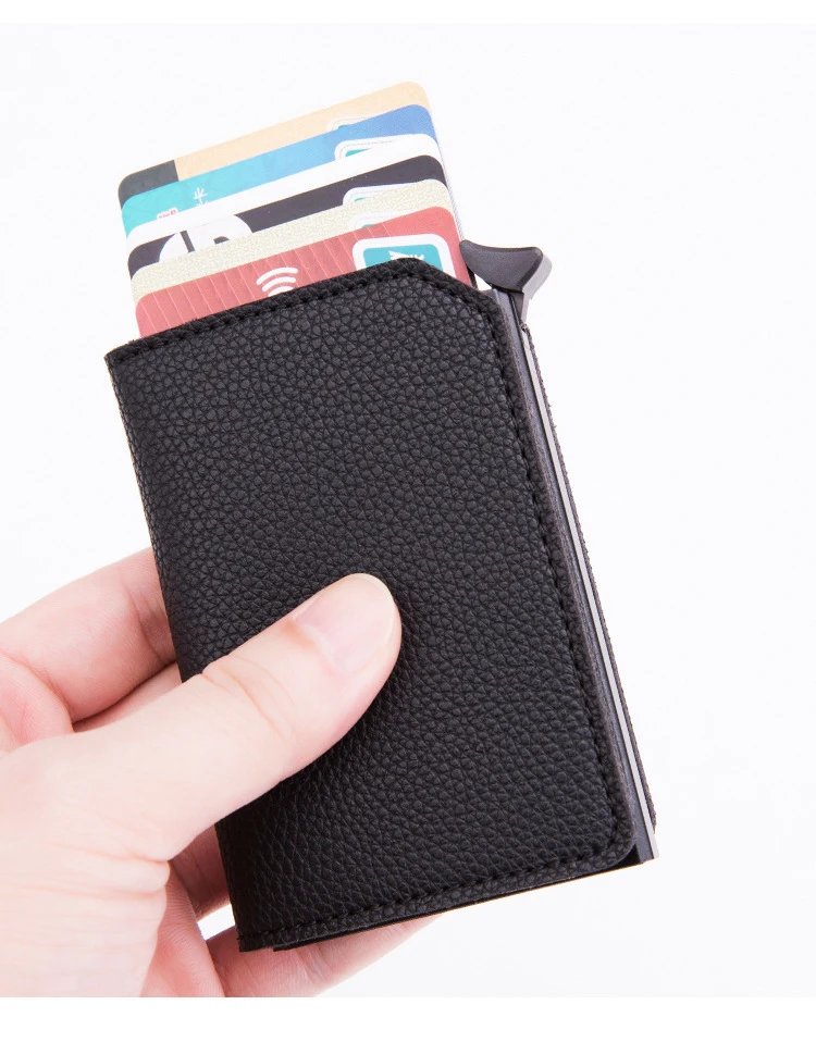 Bycobecy, алюминиевая коробка, кошельки для кредитных карт, RFID Блокировка, высокое качество, тонкие держатели для карт, Одноцветный, цветной, мини кошелек