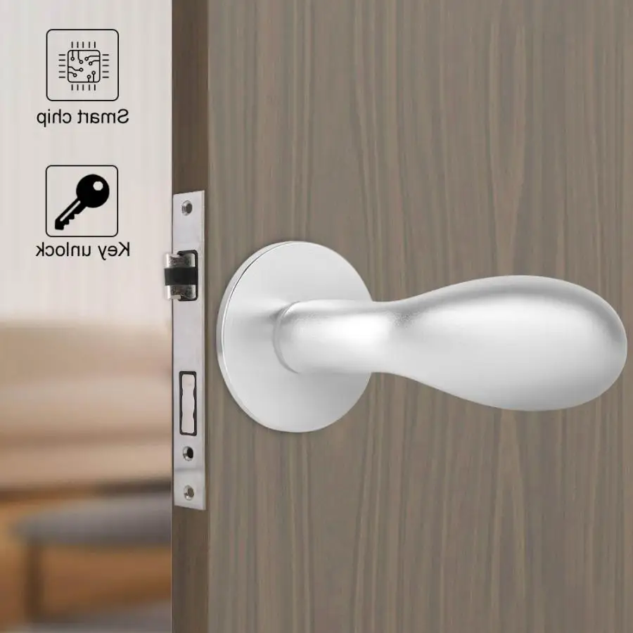door lock Indoor Lock Door Handle Bedroom Living Room Mechanical Security Lockset