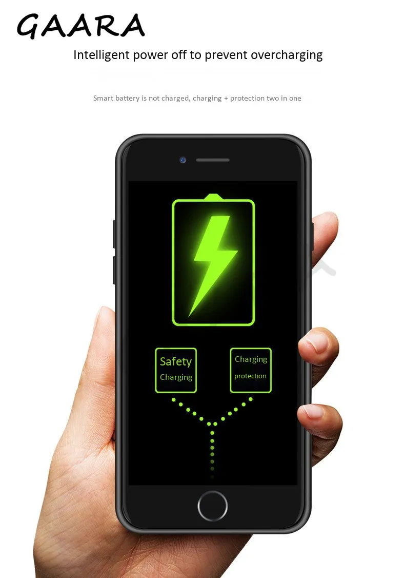 5000 мАч ультратонкая батарея зарядное устройство чехол для iPhone 6 6s 7 8 внешняя крышка питания для iPhone 6 6s 7 8 Plus power bank чехол coques