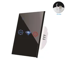 Электрический глухая кнопка для спальни, инструмент для двери с сенсорным управлением, домашний рольставни, умный переключатель для занавесок, Wifi панель, приложение для гостиной