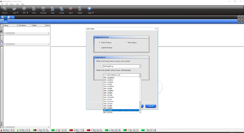 Ver 10,52 Vista photoprint RIP для принтера JHF vista