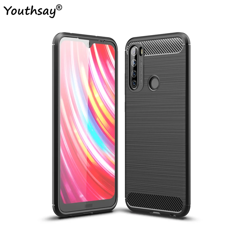 Чехол для Xiaomi Redmi Note 8 T Силиконовая задняя Резиновая Защитная крышка телефона
