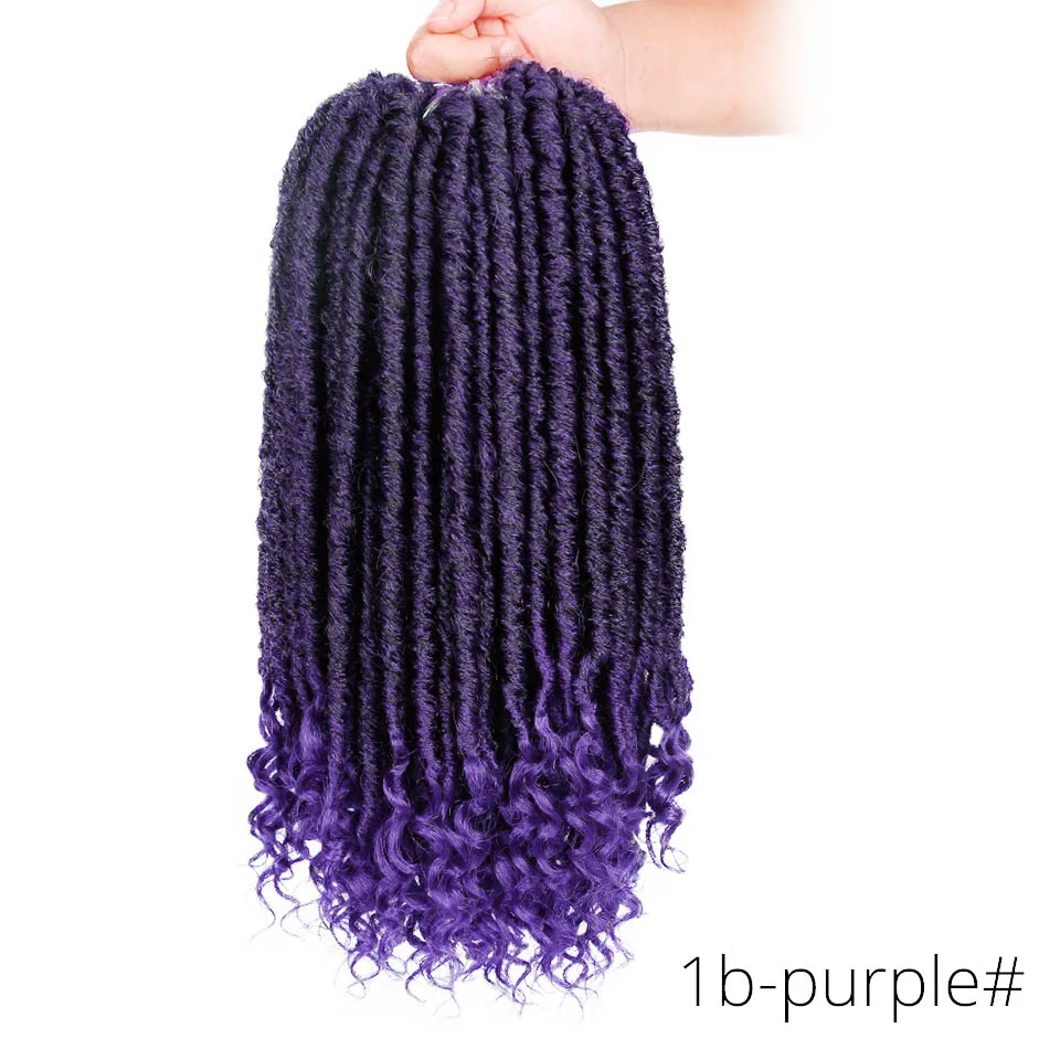 T1B/33 Doris beauty 16& 20 дюймов богиня искусственные локоны в стиле Crochet волосы мягкий конец натуральные синтетические косички коричневый расширение для женщин замки - Цвет: T1B/33