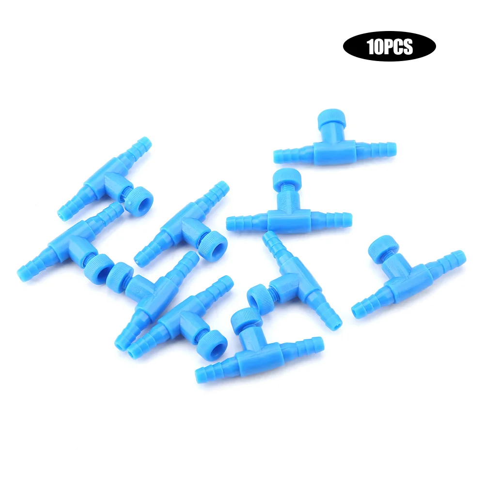 

10Pcs Airflow Control Valve Plastic Aquarium Fish Tank 3 Way Air Pump Control Valve Airflow Control Valves Dropshipping