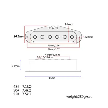 

9 Pcs/set Double Layer Electric Guitar Single Pickup Set Guitars Instrument Accessories