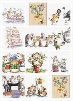 

1741--1752 Many little mice Transparent Clear Silicone Stamp/Seal for DIY scrapbooking/photo album Decorative card making