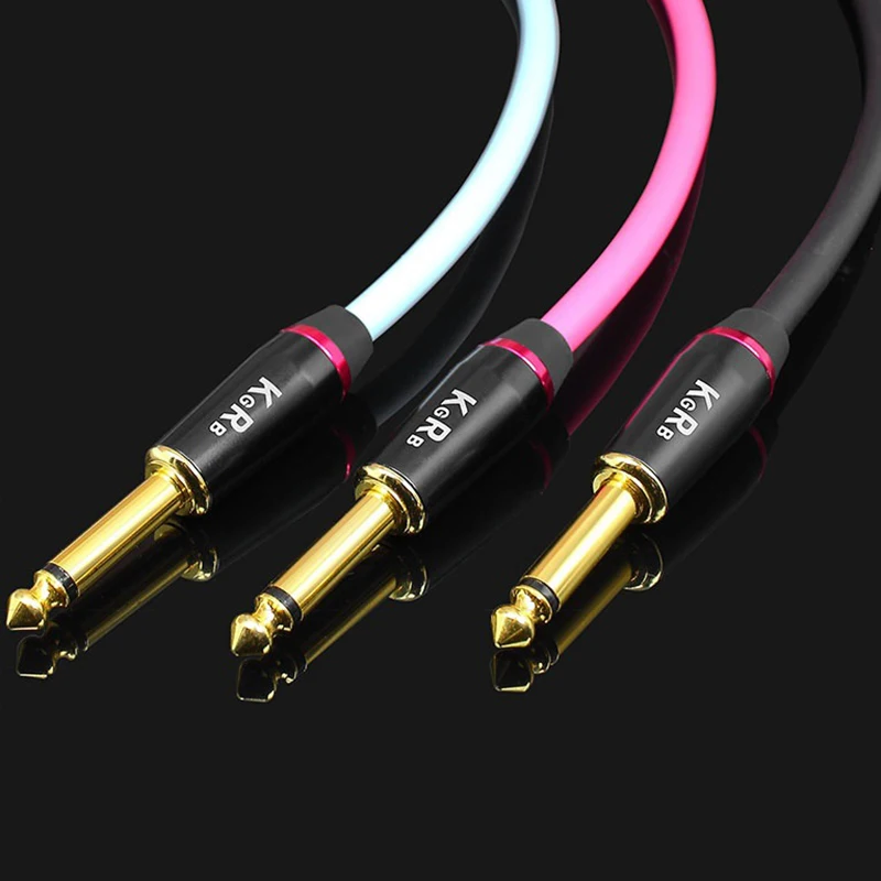 Electric guitar cable connecting line instrument bass keyboard drum Pure copper noise reduction shi