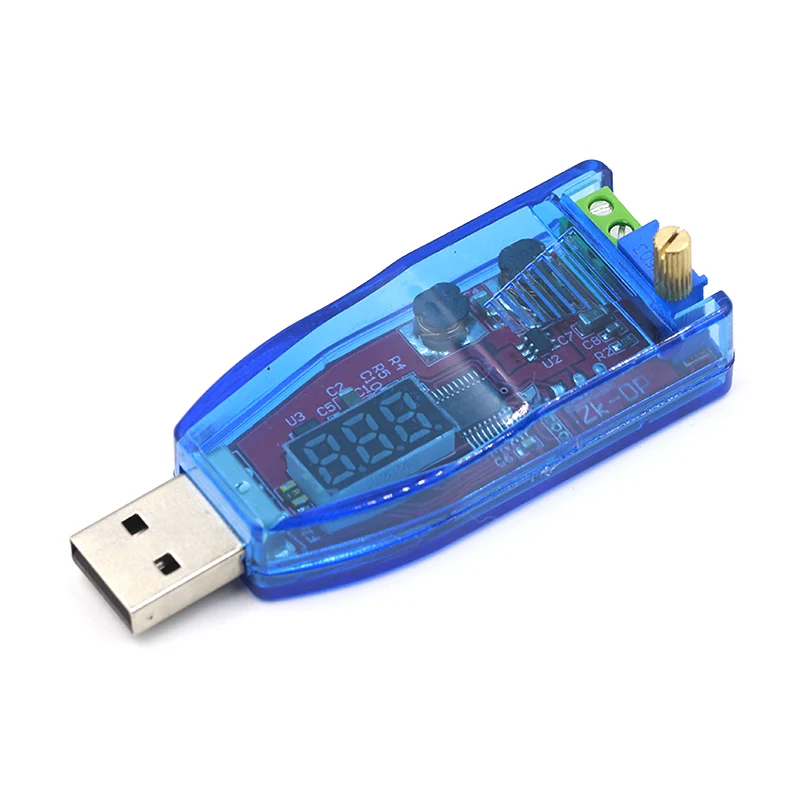 DC-DC Adjustable Potentiometer Step Up//Down Converter Module with LED Digital Display Voltage Stabilizer USB Power Supply Regulator Module