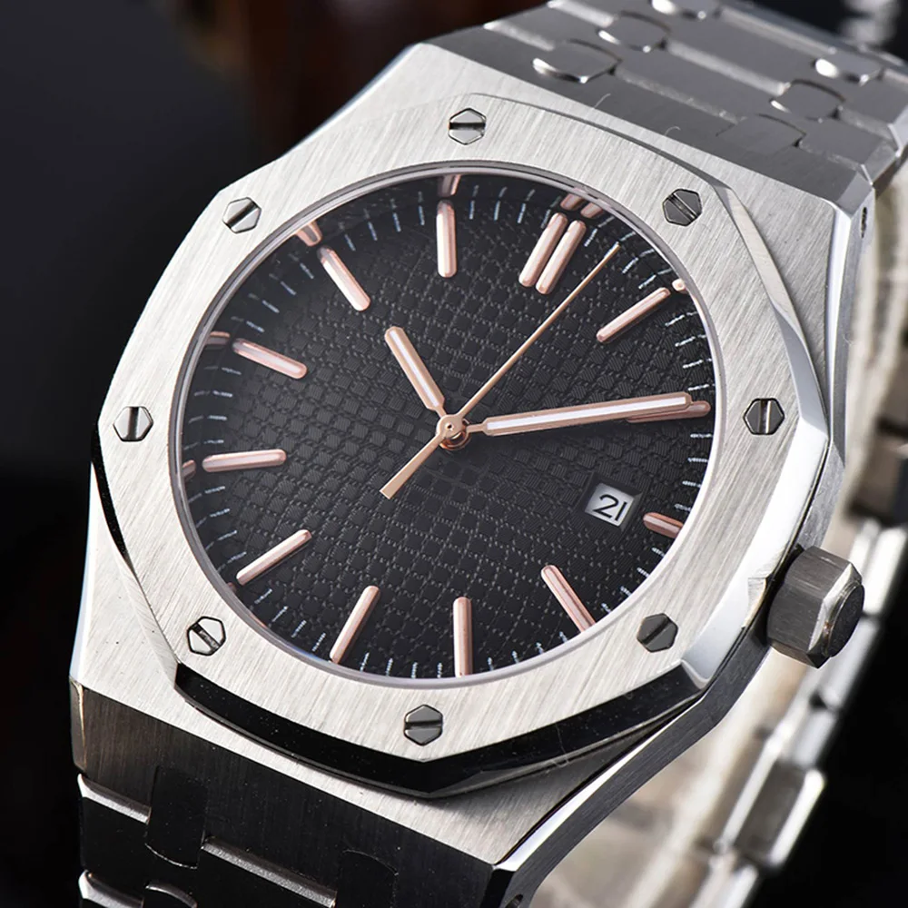 

41mm Watch Men Top Luxury Brand 316L Stainless Steel Miyota Movement Automatic Mechanical Watch Men Waterproof Watches