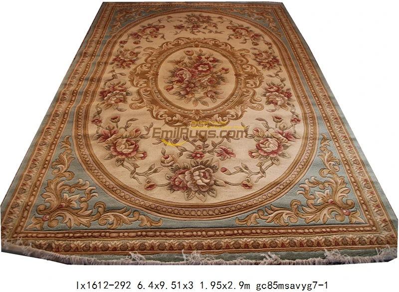 lx1612-292 6.4x9.51 Вискозный французский ковер около ручной Узелок толстый плюшевый французский коврик «савонри» ковер, сделанный на заказ 6,4 'X 9,51' lx1612 292 gc85savyg28 - Цвет: lx1612-292 6.4x9.51