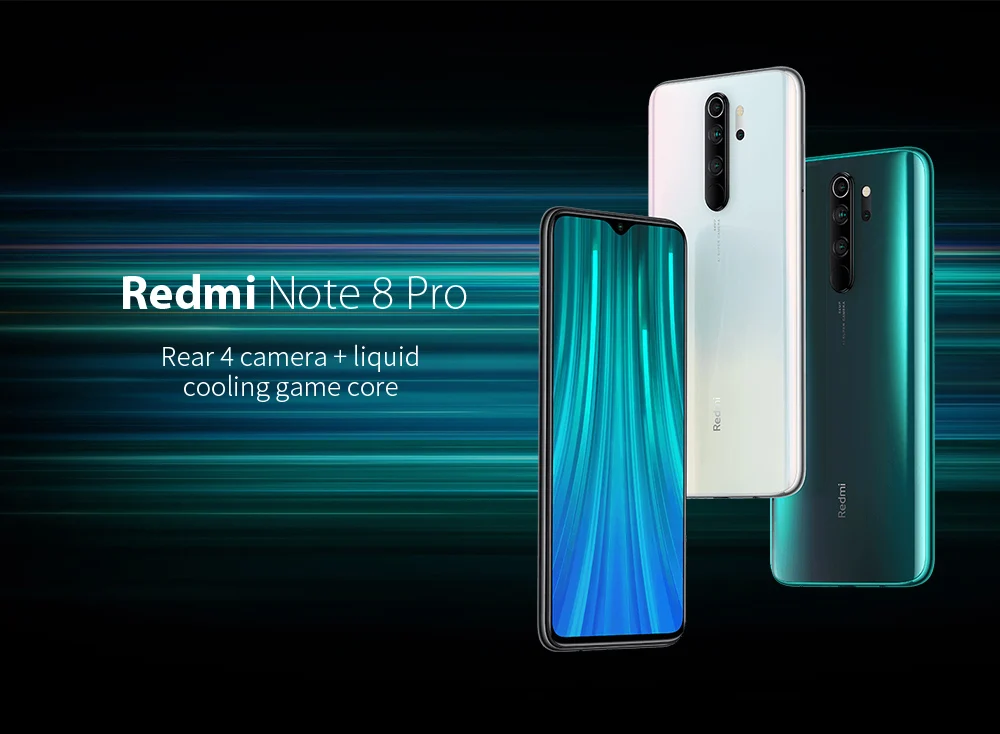 Xiaomi Redmi Примечание 8 Pro смартфон MIUI 10 Helio G90T Octa Core 2,05 ГГц+ 2,0 ГГц 6 ГБ Оперативная память 128 Гб Встроенная память 6,53 дюймов 5 камеры 4500 мАч
