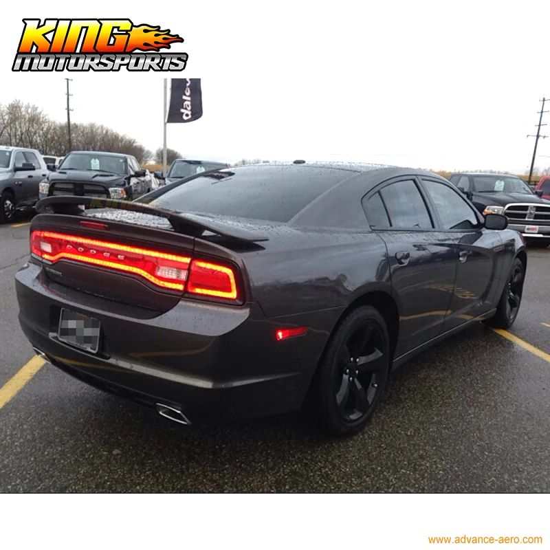 Fits 11-19 Dodge Charger Factory Style Trunk Spoiler Rear Wing ABS