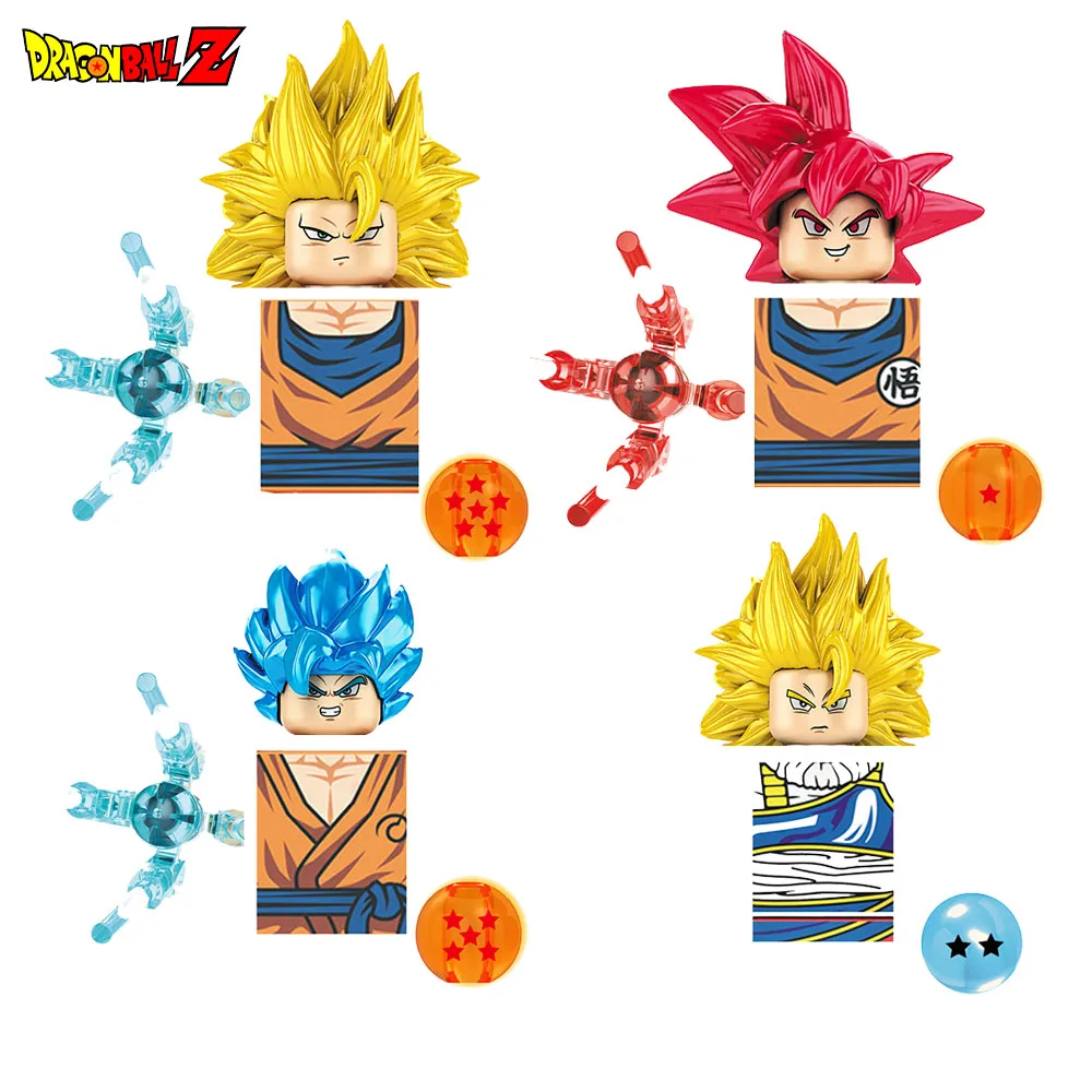 Son Goku DBZ Anime Desenho Animado Mini Figuras Bloco Brinquedos Celular  Piccolo Dragão Bola Plástica Brinquedo Presente - Escorrega o Preço