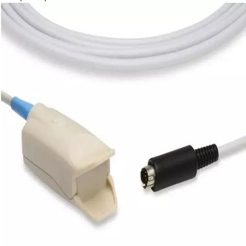

Compatible for BIOSYS BPM300 SpO2 Sensor Adult Finger Clip end 6Pin connector SpO2 Probe Pulse Oximeter Oxygen Sensosor 3M TPU