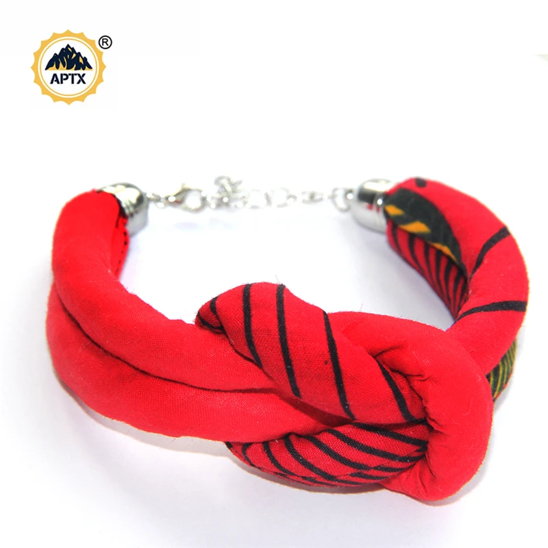

African Women Handmde Bracelets Bazin Riche African Ankara Print Fabric Bracelets Lady Custom Designer Bracelets Chain A1928004