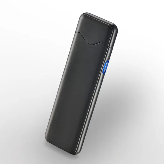 Ультратонкий сенсорный датчик отпечатков пальцев прикуриватель перезаряжаемый зарядный провод USB Заказная металлическая зажигалка XB 66