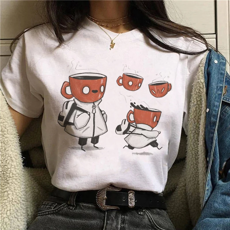 Women's T-shirt Short Sleeve T-shirts Printing Fashion Cartoon Cat display picture 1