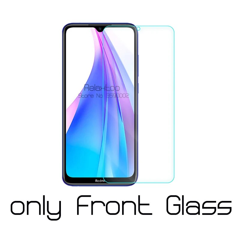 only 1pc Front Glass 2 в 1 стекло для объектива камеры redmi note 8T закаленное стекло Защита экрана для xiaomi redmi note 8T 8 t note8T защитная пленка - Цвет: only 1pc Front Glass