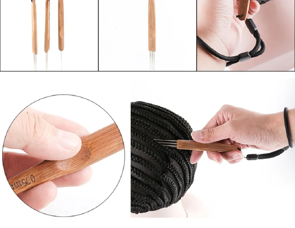 tecelagem tranças, ferramentas de extensão do cabelo,