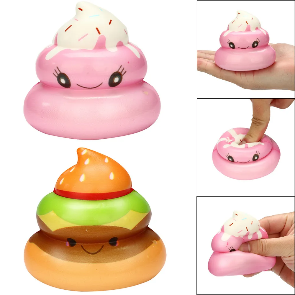 Squishies Kawaii Yummy Food Poo медленно Восстанавливающий форму крем ароматизированные