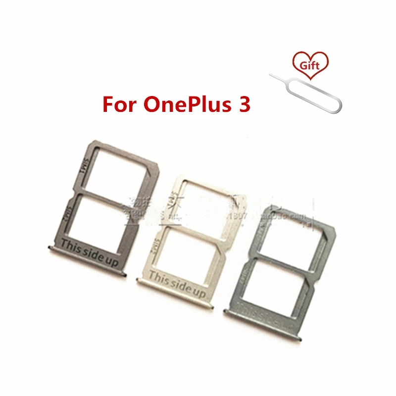 

For OnePlus 3 SIM Card Card Tray Holder Card Slot Adapter For One Plus 3 A3000 A3003 Repair Spare Parts