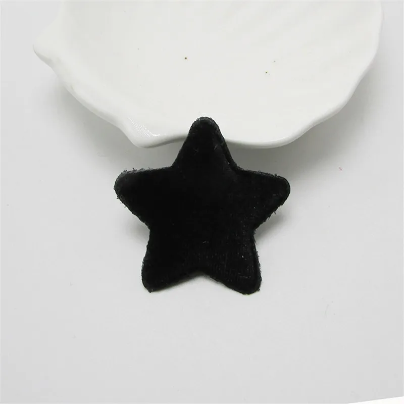 28 Stück/Lot 4,8 cm gemischte Farben Filz-Applikationen in Sternform, gepolstert, für BB-Clip-Zubehör und DIY-Kinder-Patches – Detail 7