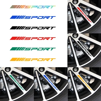 

4pcs Car Rims Wheel Stickers Vinyl Auto DIY Decals For Mugen Power Honda Civic Accord CRV Hrv Jazz accessories car styling