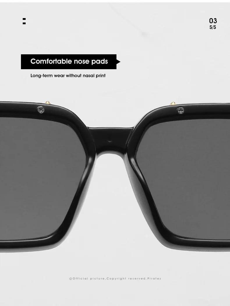 Luxury Brand Square Sunglasses Men Women Designer 2021 Trends Famous Travel Classic Vintage Men's Sun Glasses Cool Retro Shades (9)