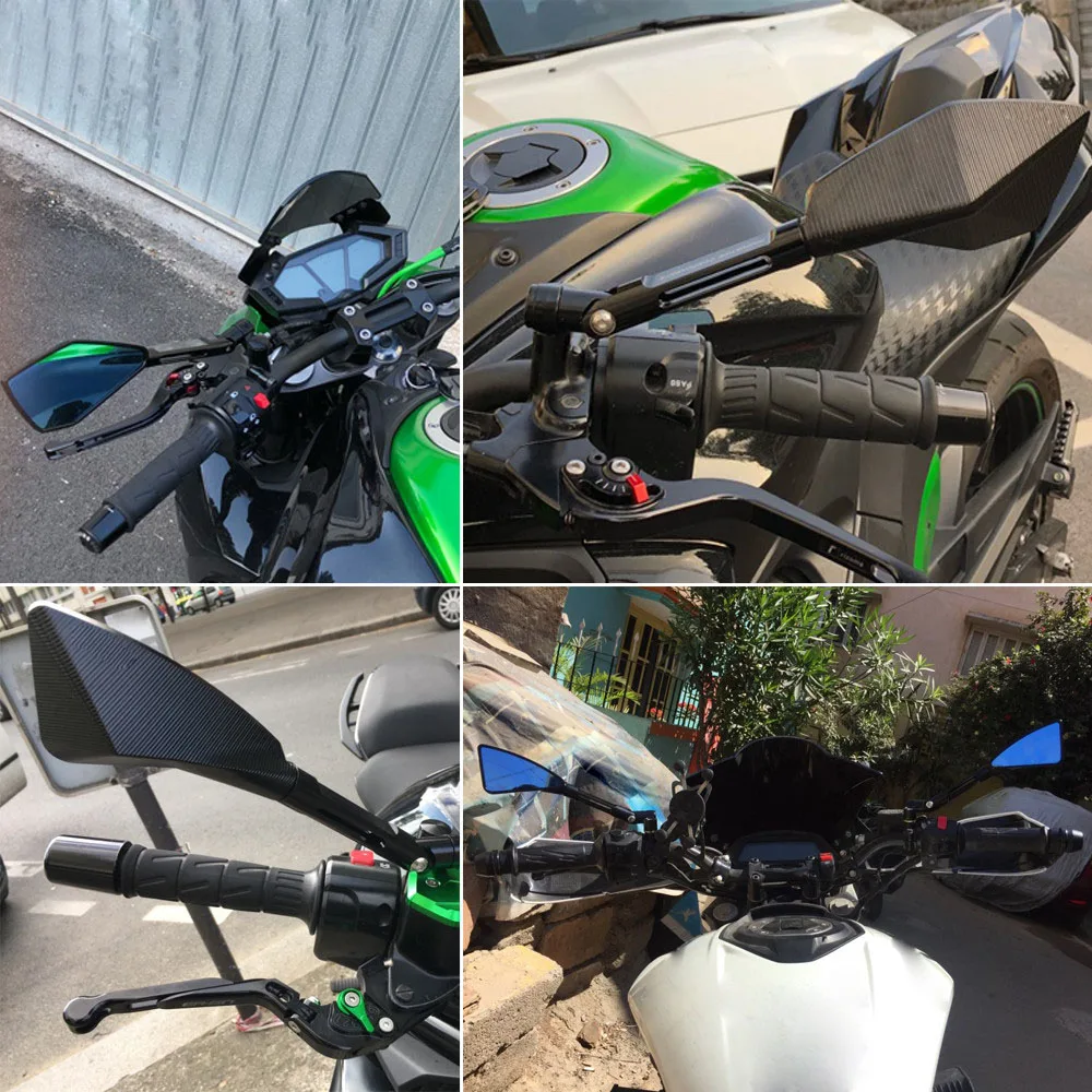 CNC Алюминиевые мотоциклетные зеркала зеркало заднего вида для KTM Duke 390 200 690 125 для Kawasaki Z800 Z750 ER6N ER6F touring DL1000